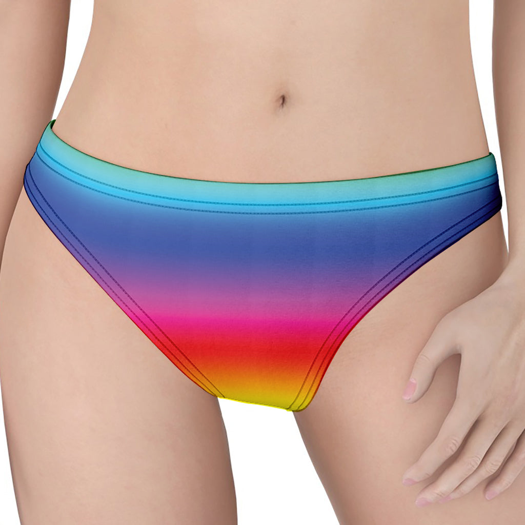 Rainbow Print Women's Thong