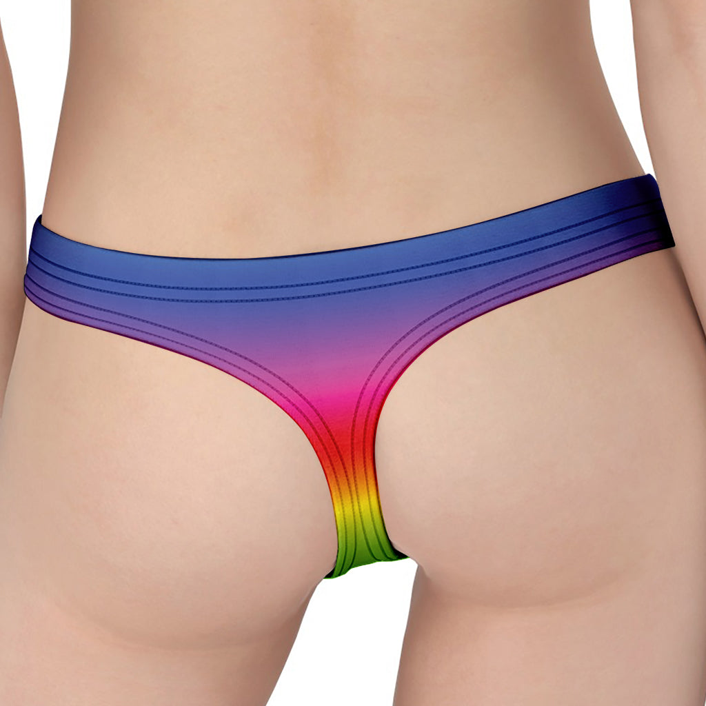 Rainbow Print Women's Thong