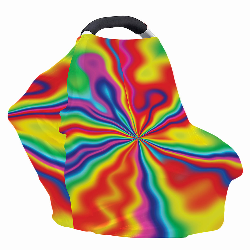 Rainbow Psychedelic Print Baby Seat Cover