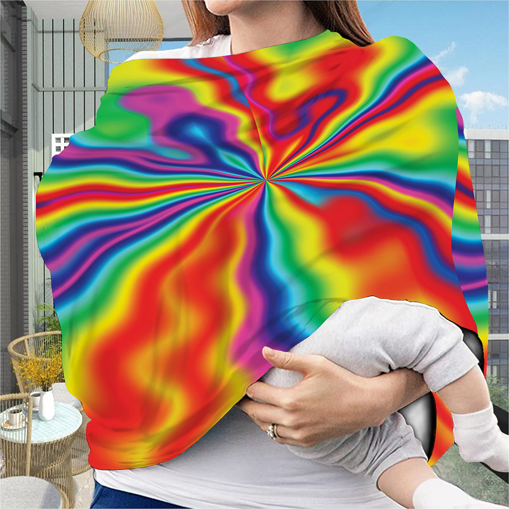 Rainbow Psychedelic Print Baby Seat Cover