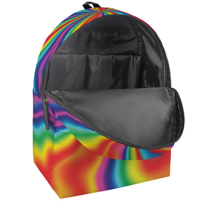 Rainbow Psychedelic Print Backpack