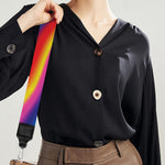 Rainbow Psychedelic Print Bag Strap