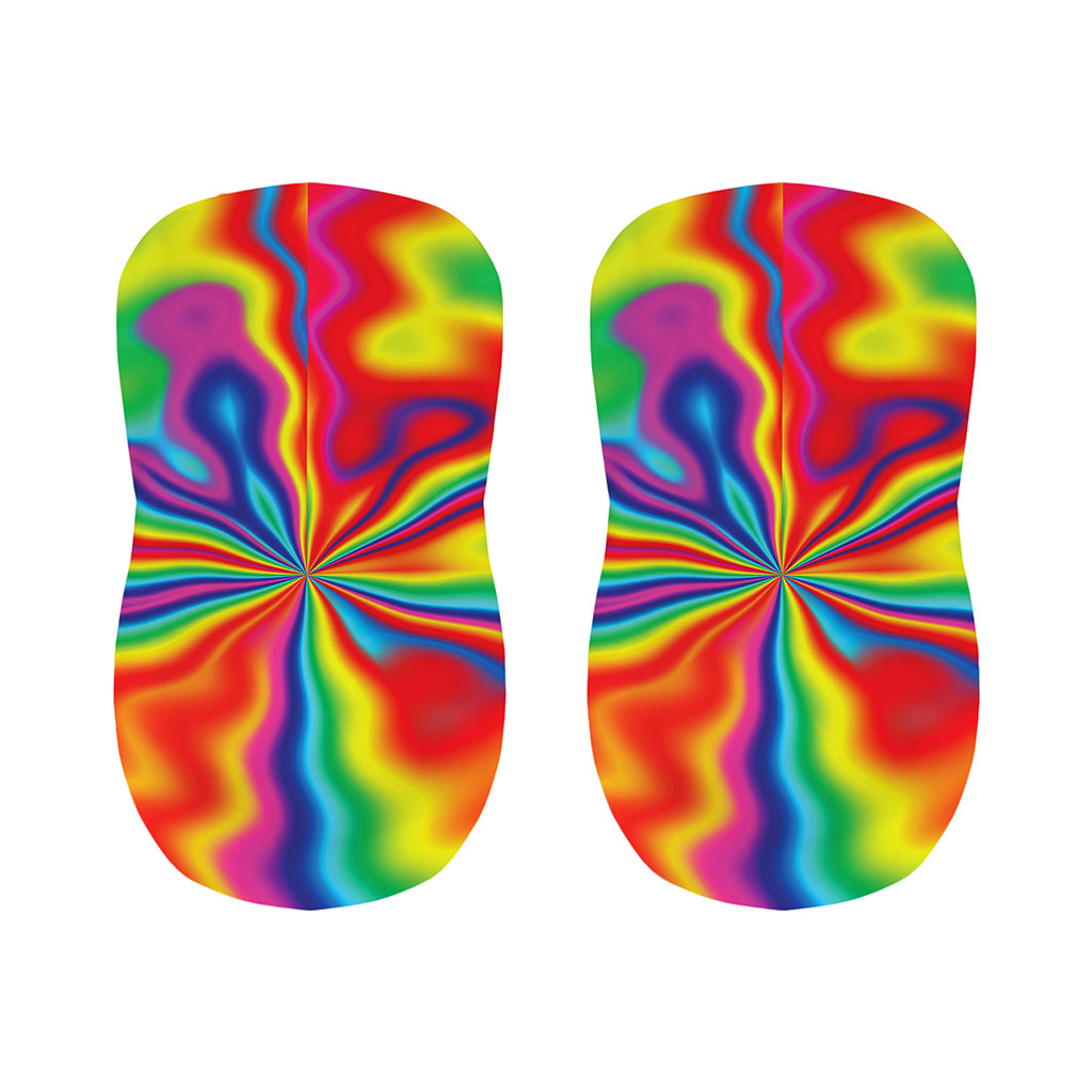 Rainbow Psychedelic Print Bar Stool Covers