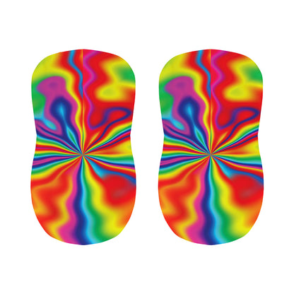 Rainbow Psychedelic Print Bar Stool Covers