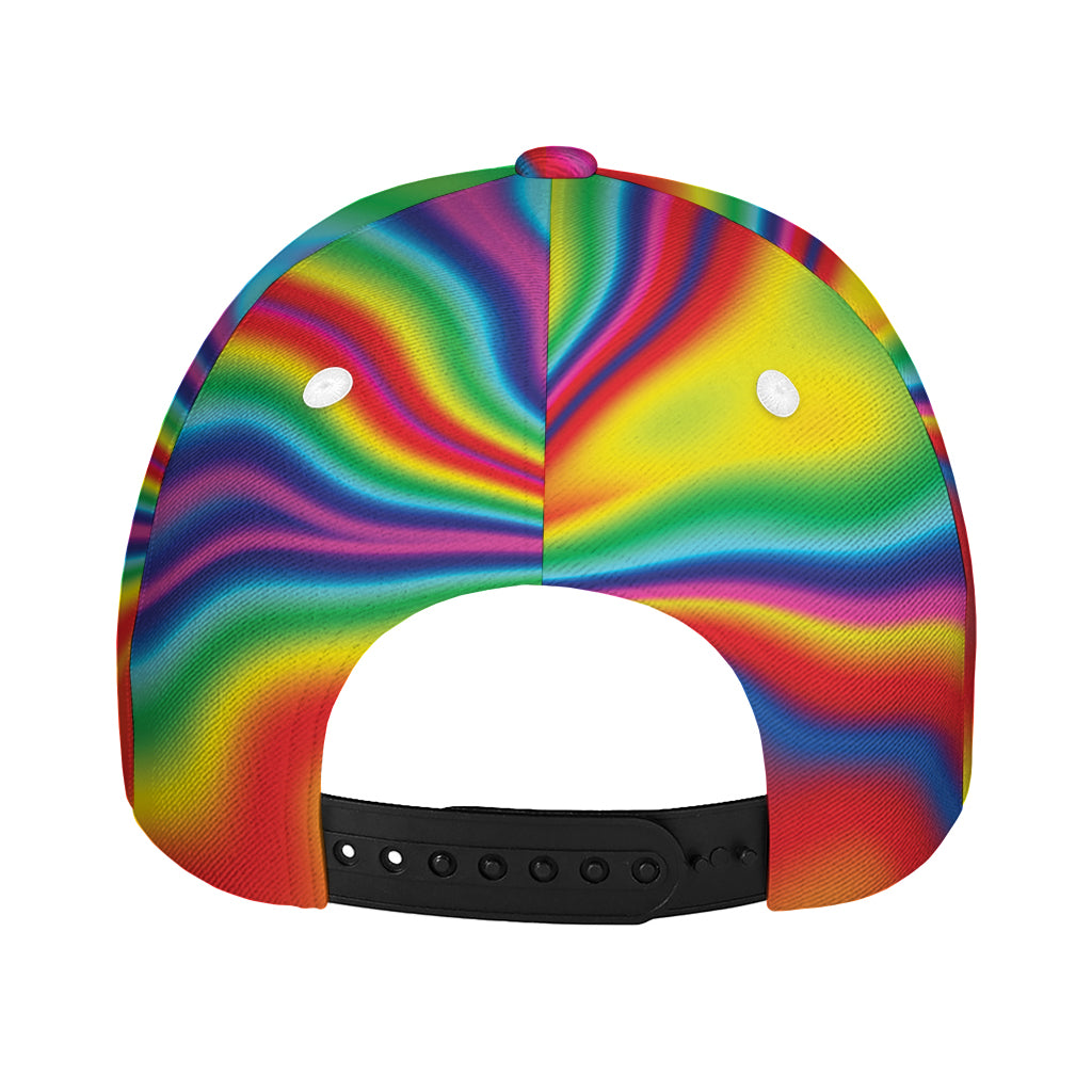 Rainbow Psychedelic Print Baseball Cap