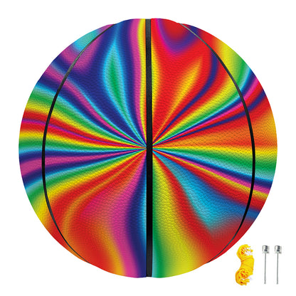 Rainbow Psychedelic Print Basketball