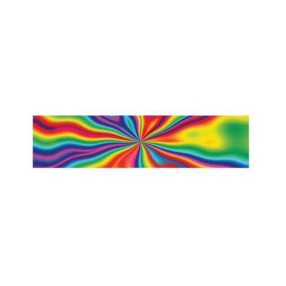 Rainbow Psychedelic Print Bed Runner
