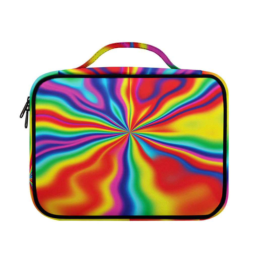 Rainbow Psychedelic Print Briefcase Bible Bag