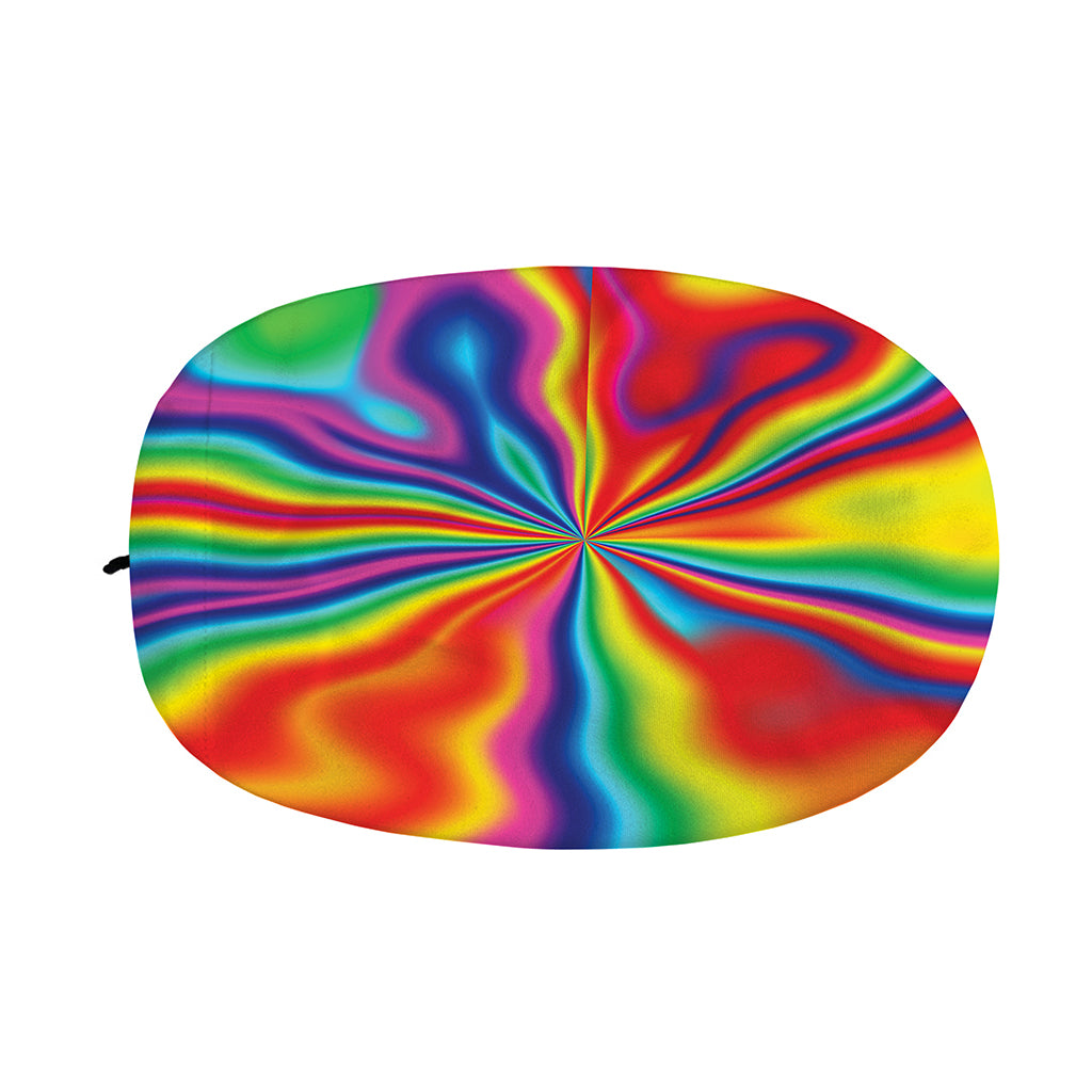 Rainbow Psychedelic Print Car Side Mirror Covers