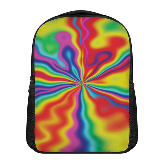 Rainbow Psychedelic Print Casual Backpack