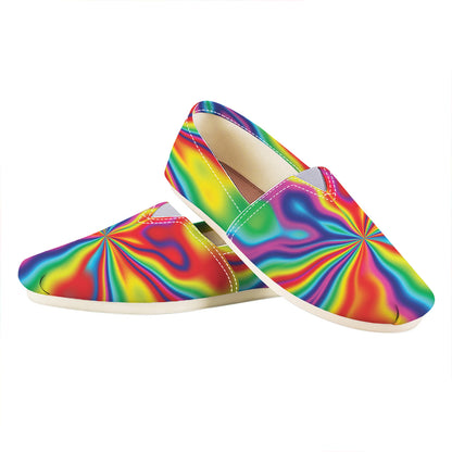 Rainbow Psychedelic Print Casual Shoes