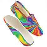 Rainbow Psychedelic Print Casual Shoes
