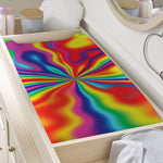 Rainbow Psychedelic Print Changing Pad Cover