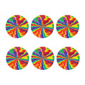 Rainbow Psychedelic Print Coaster Set