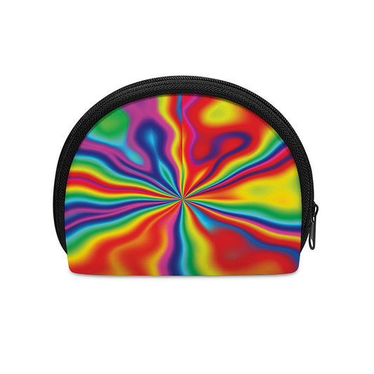 Rainbow Psychedelic Print Coin Purse