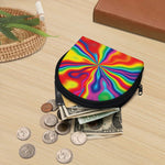 Rainbow Psychedelic Print Coin Purse