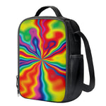 Rainbow Psychedelic Print Crossbody Lunch Bag