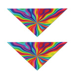 Rainbow Psychedelic Print Dog Bandana