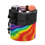 Rainbow Psychedelic Print Drawstring Makeup Bag