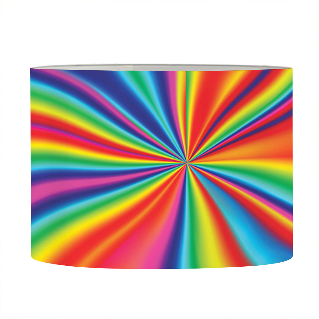 Rainbow Psychedelic Print Drum Lamp Shade