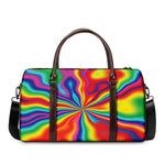 Rainbow Psychedelic Print Duffle Bag