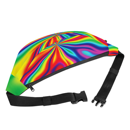 Rainbow Psychedelic Print Fanny Pack
