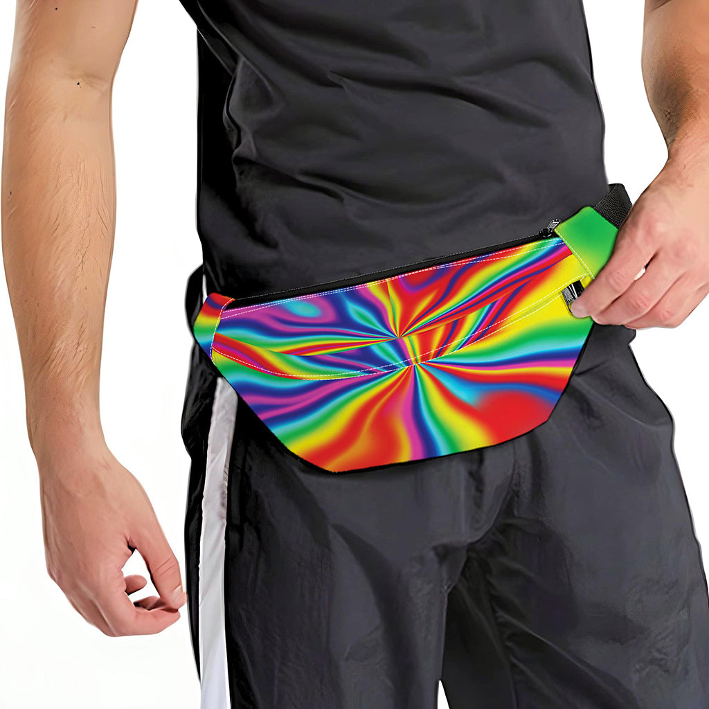 Rainbow Psychedelic Print Fanny Pack