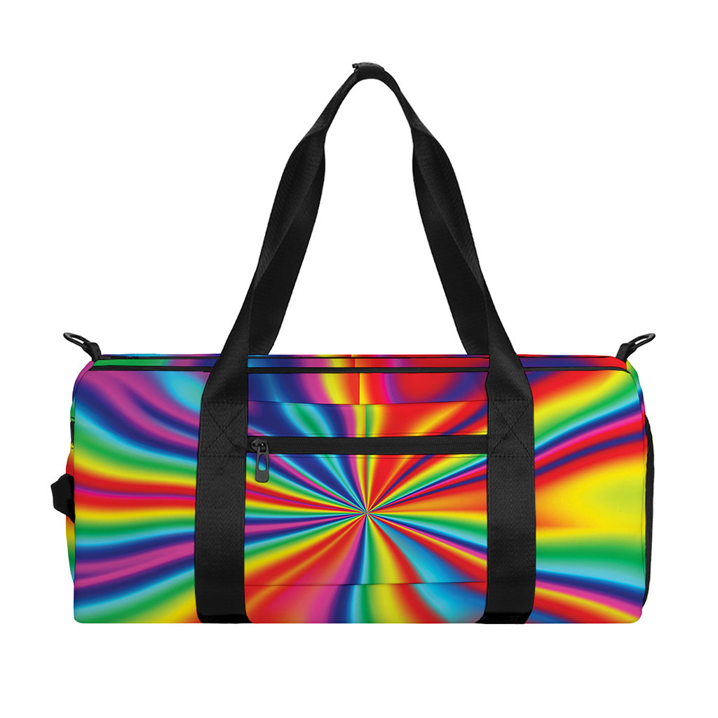 Rainbow Psychedelic Print Gym Bag