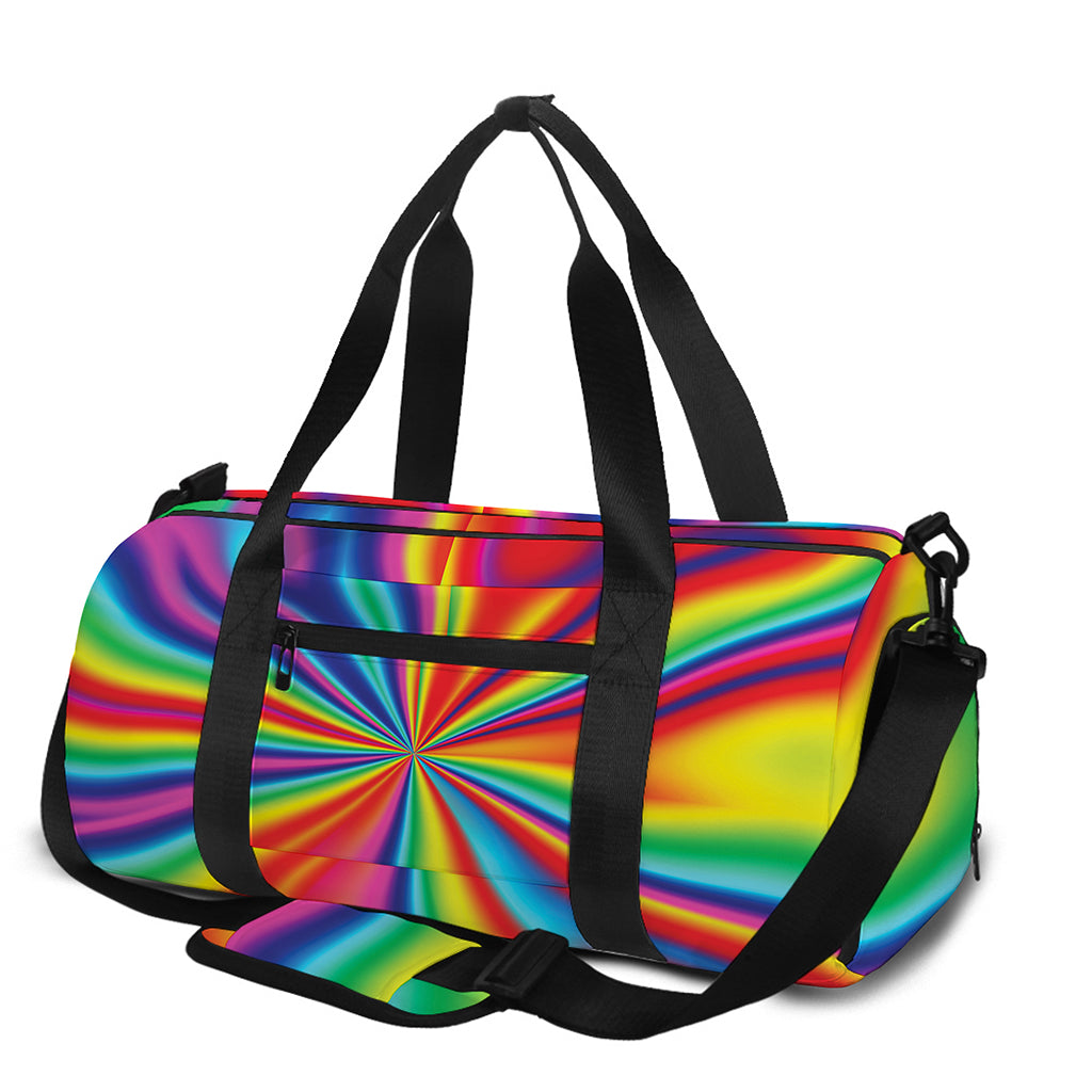 Rainbow Psychedelic Print Gym Bag