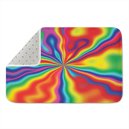 Rainbow Psychedelic Print Indoor Door Mat