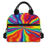 Rainbow Psychedelic Print Insulated Lunch Bag