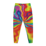 Rainbow Psychedelic Print Jogger Pants