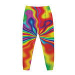 Rainbow Psychedelic Print Jogger Pants