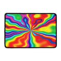 Rainbow Psychedelic Print Kitchen Mat