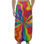 Rainbow Psychedelic Print Lantern Pants