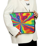 Rainbow Psychedelic Print Laptop Sleeve