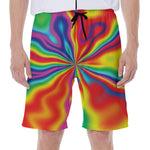 Rainbow Psychedelic Print Men's Beach Shorts