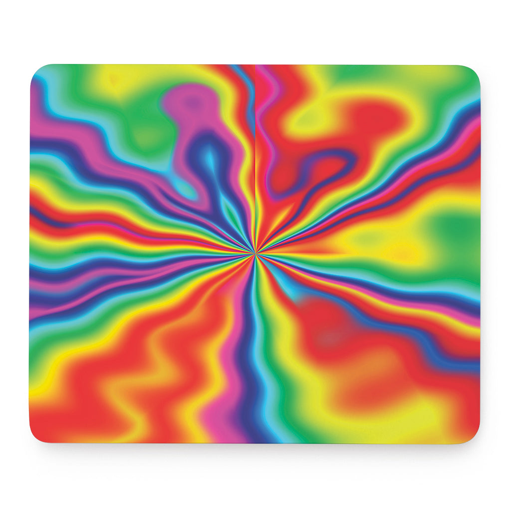 Rainbow Psychedelic Print Mouse Pad