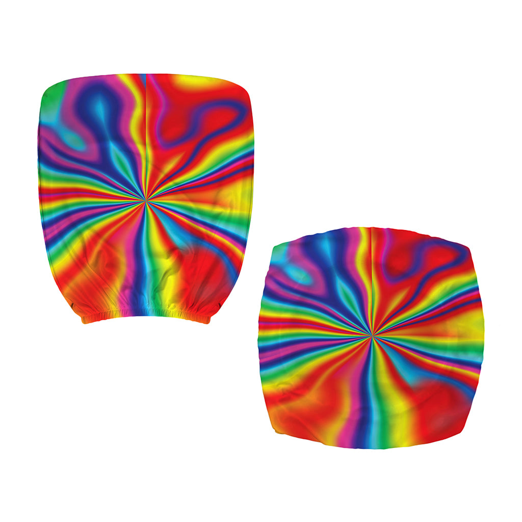 Rainbow Psychedelic Print Office Chair Cover