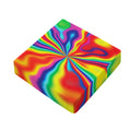 Rainbow Psychedelic Print Outdoor Seat Cushion Cover
