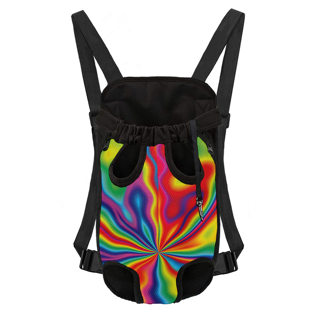 Rainbow Psychedelic Print Pet Carrier Backpack