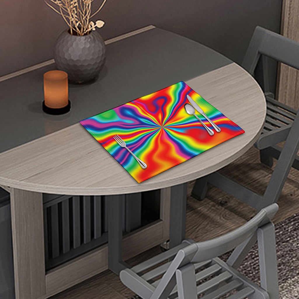 Rainbow Psychedelic Print Placemat