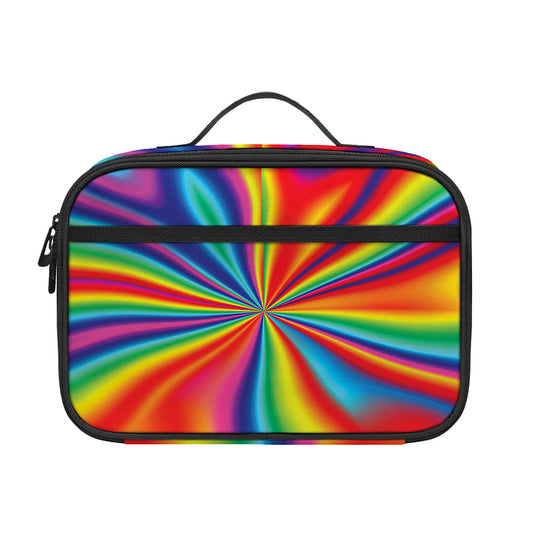 Rainbow Psychedelic Print Portable Lunch Bag