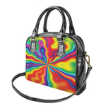 Rainbow Psychedelic Print Shoulder Handbag