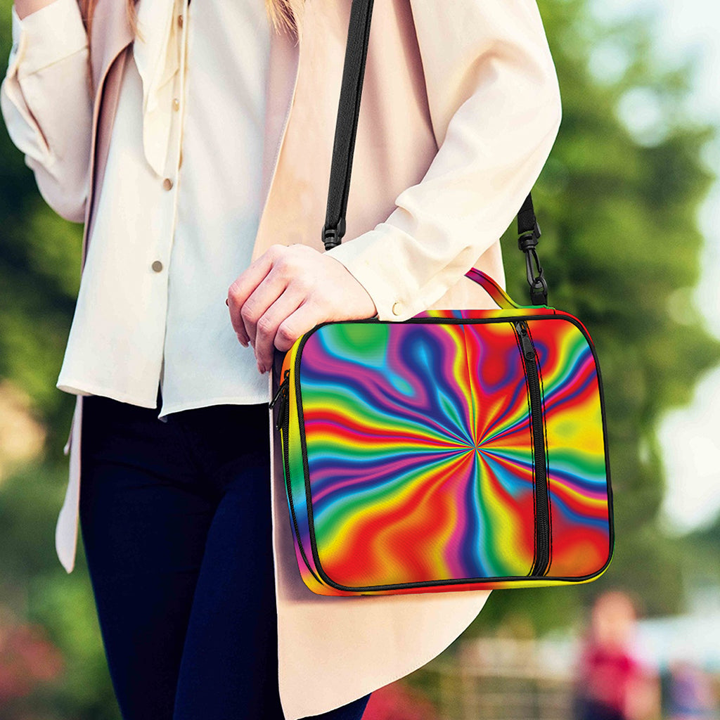 Rainbow Psychedelic Print Shoulder Strap Bible Bag