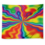 Rainbow Psychedelic Print Tapestry