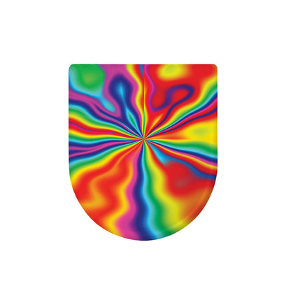 Rainbow Psychedelic Print Toilet Lid Cover