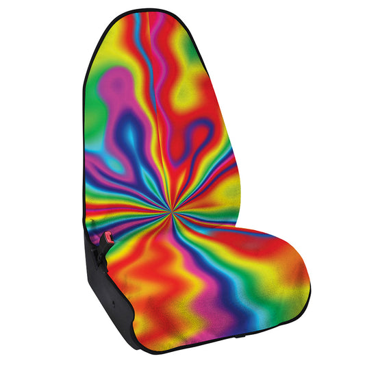 Rainbow Psychedelic Print Waterproof Car Seat Cover