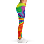 Rainbow Psychedelic Print Women's Leggings