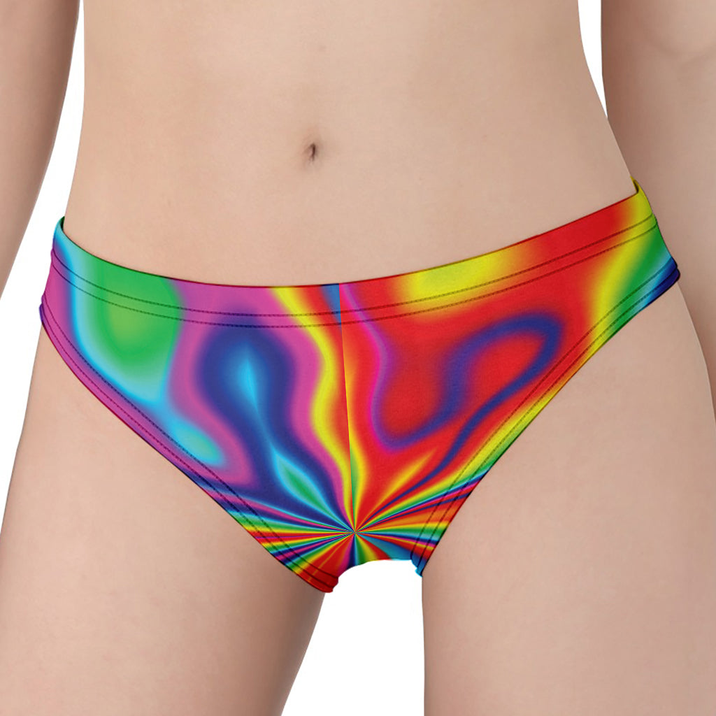 Rainbow Psychedelic Print Women's Panties